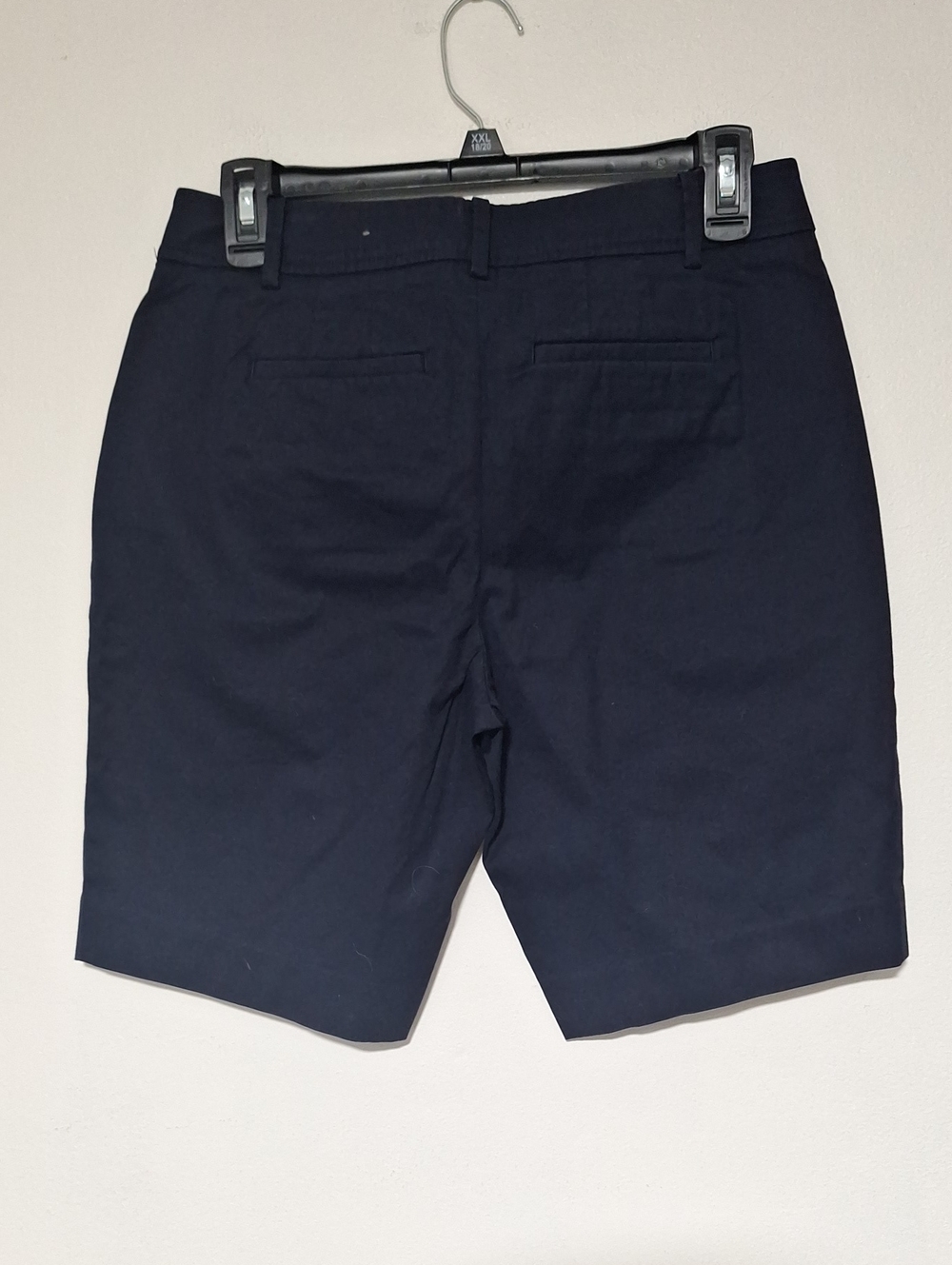 Talbots Women's Chino Shorts Set - Navy, Light Blue Stripe, Cream 3 Pairs - Picture 3 of 8